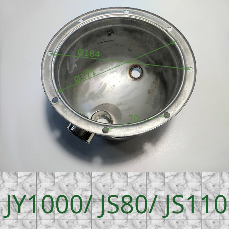 Крышка насоса JY1000/ JS80/ JS110 под 8 болтов нержавейка