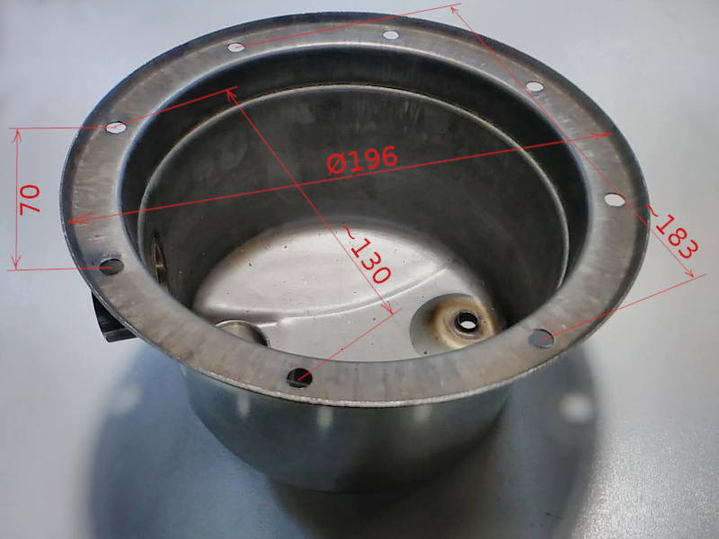 8 болтов 183 d196 h130 нержавейка