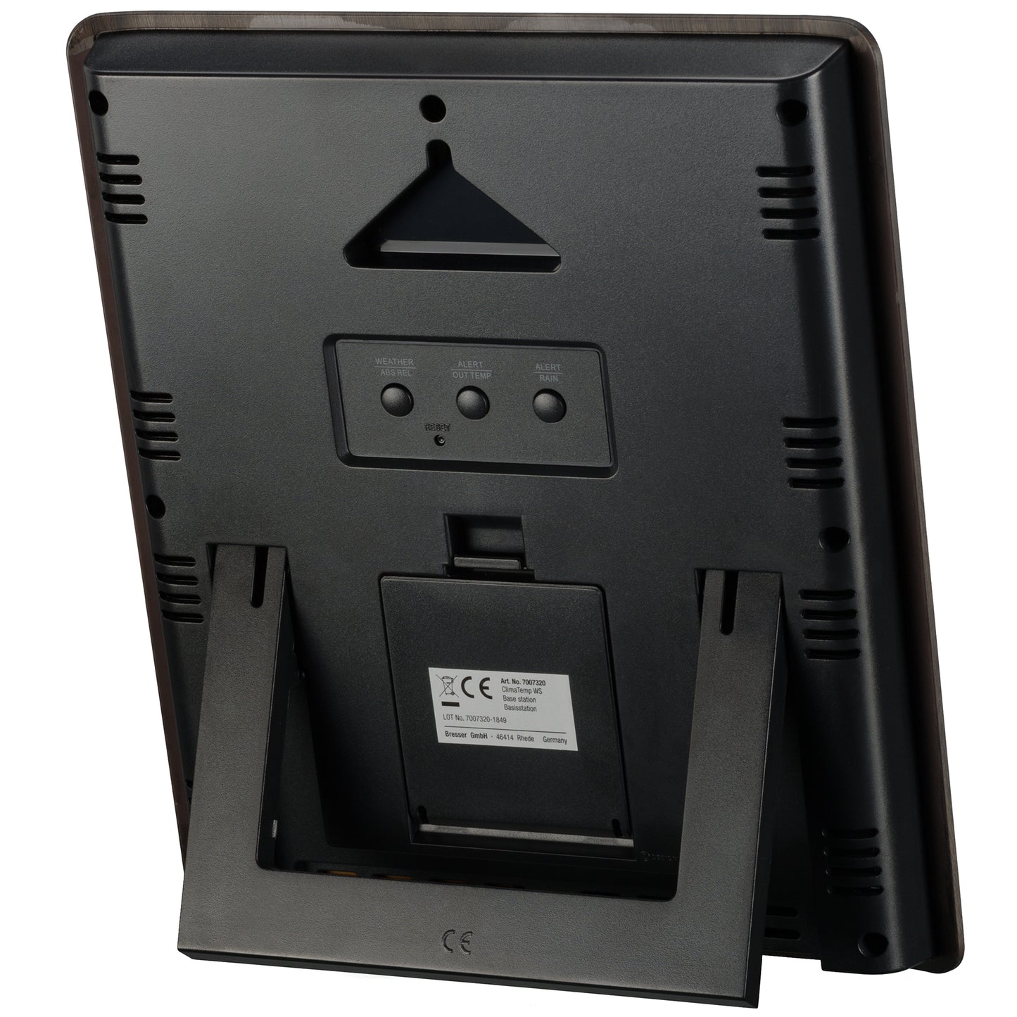 Weather station Bresser ClimaTemp XXL Weather Center with Display in Wooden Design Brown (7002420)