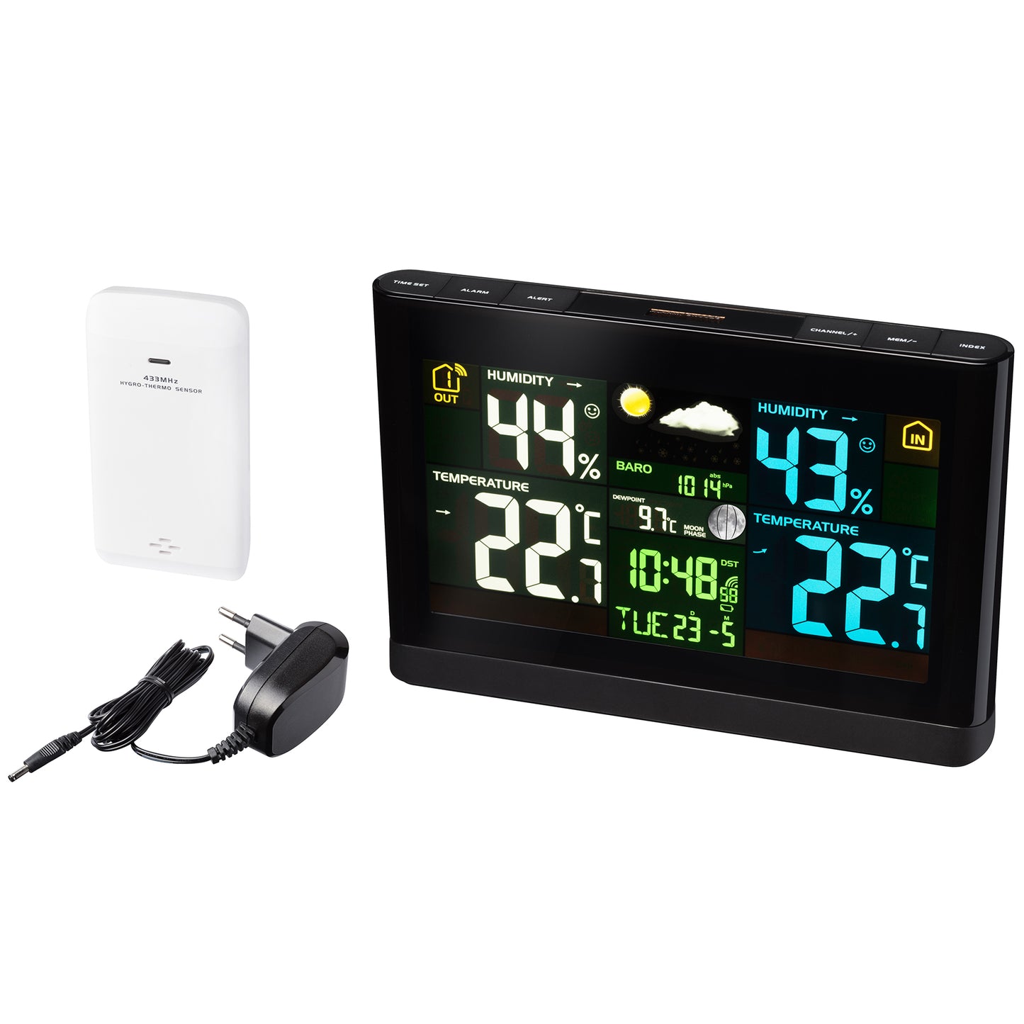 Weather station Bresser Colour THBM Black (7007900CM3000)