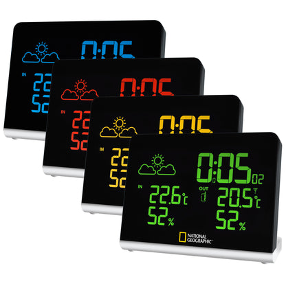 National Geographic Multi Color Wireless Weather Station Black (9070500)