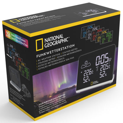 National Geographic Multi Color Wireless Weather Station Black (9070500)