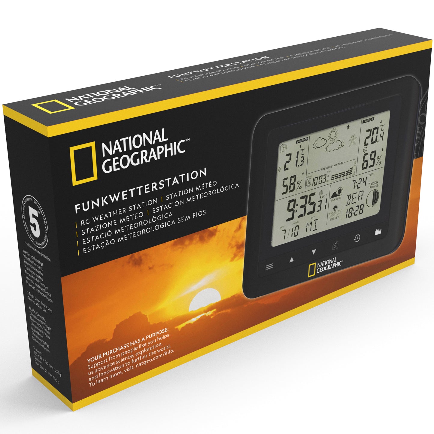 National Geographic Weather Stations Black (9070100)