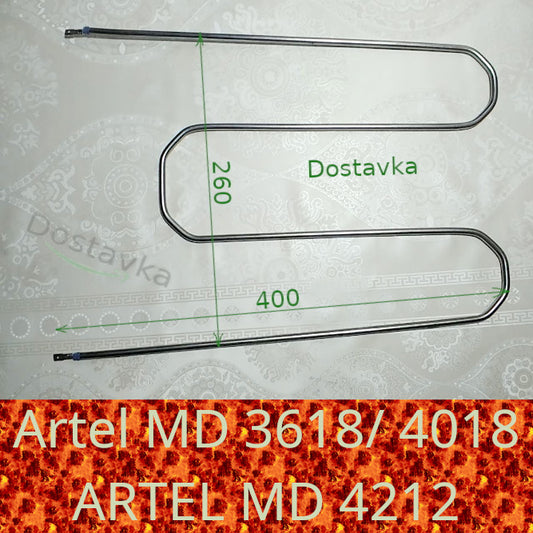 Нагрівальний тен 260*310*400 220V 1000W духовки Artel MD 3618