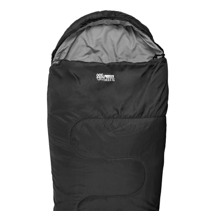 Sleeping bag Highlander Sleepline 300 Mummy/+3°C Black Right (SB039-BK)