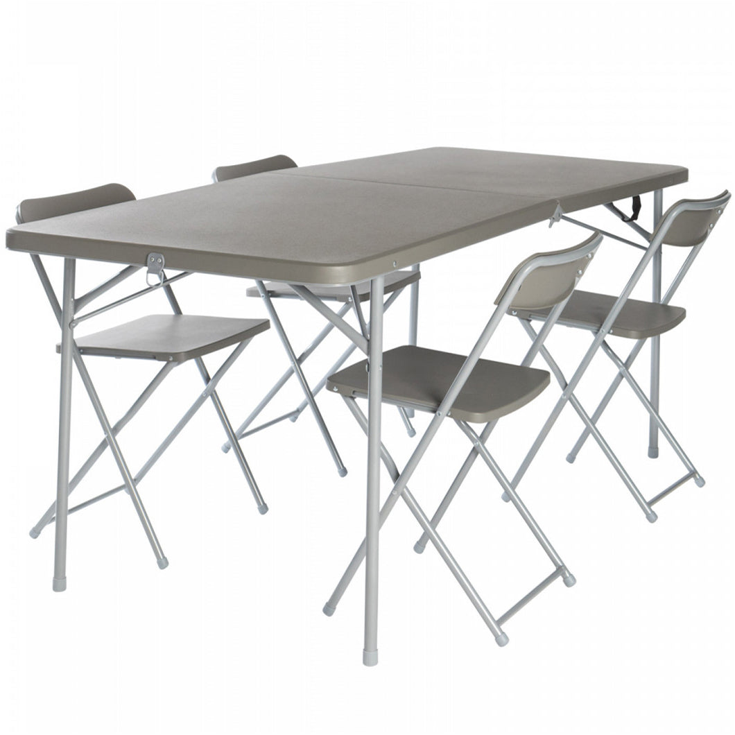 Стіл зі стільцями Vango Orchard XL 182 Table and Chair Set Grey (TBNORCHARG10TET)