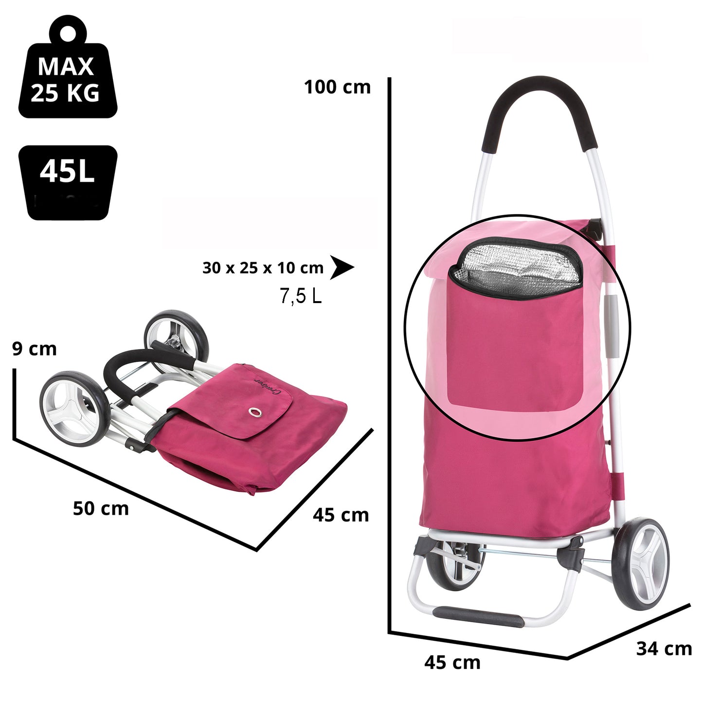 ShoppingCruiser Foldable 45 Purple (604319)