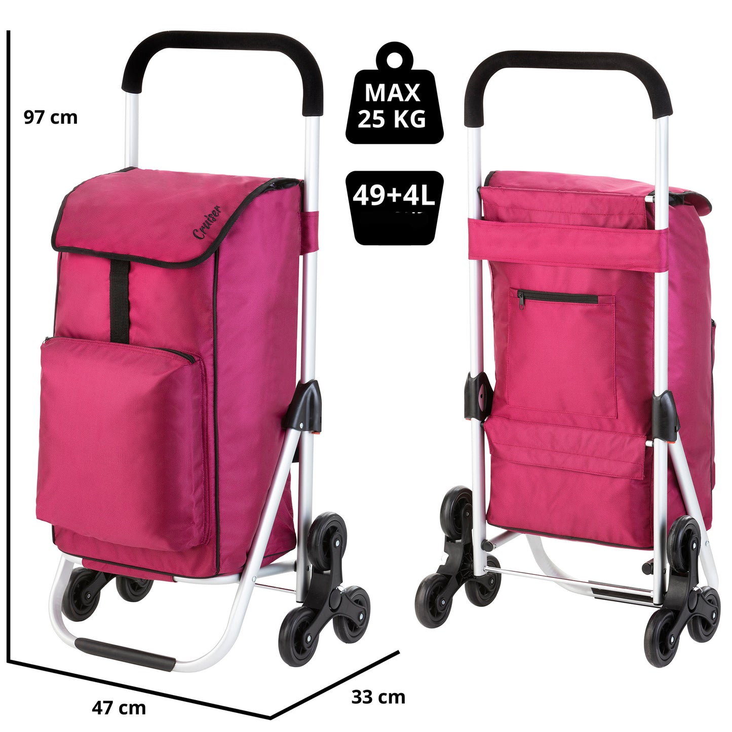 ShoppingCruiser Stairs Climber 53 Fuchsia (604353)