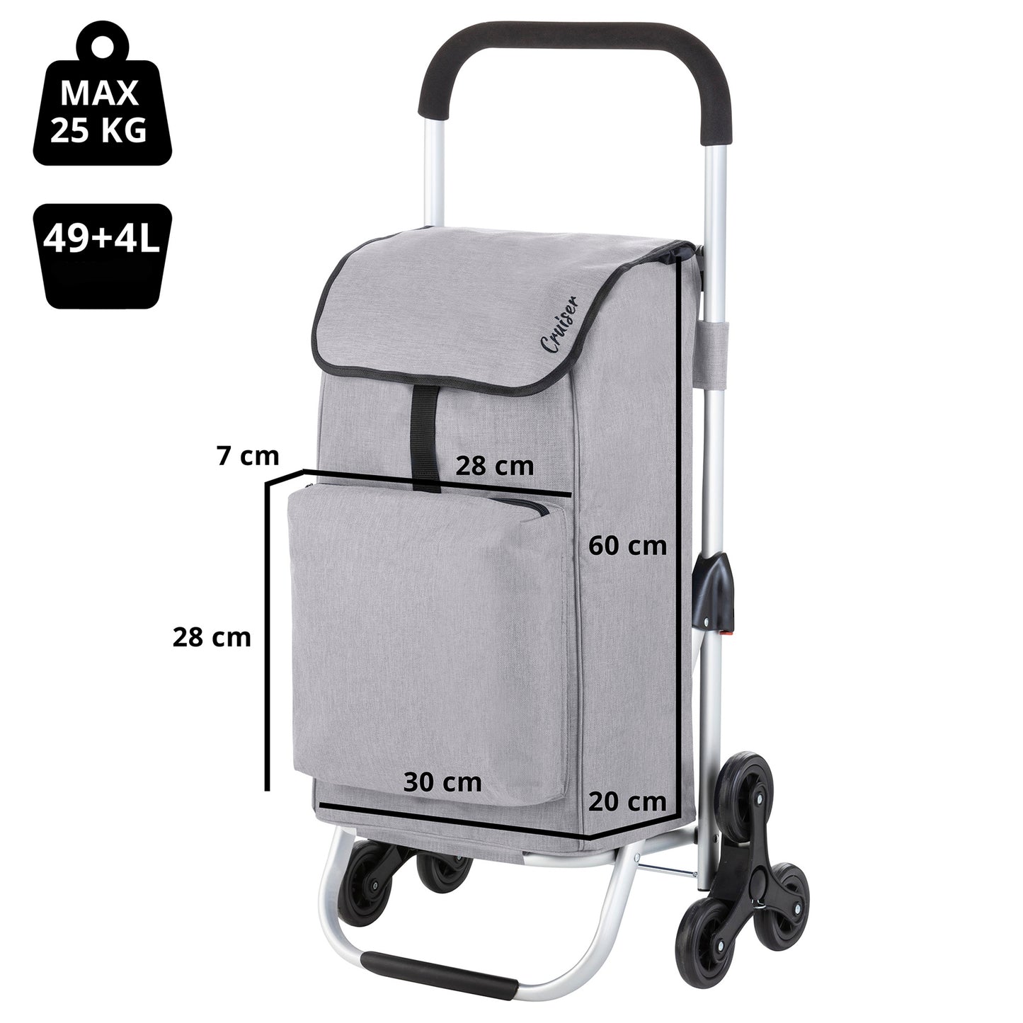 ShoppingCruiser Stairs Climber 53 Gray (604361)