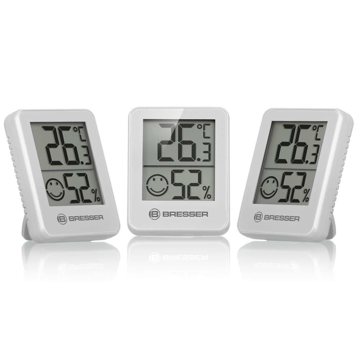 Термометр-гигрометр Bresser Temeo Hygro Indicator (3шт) White (7000010GYE000)