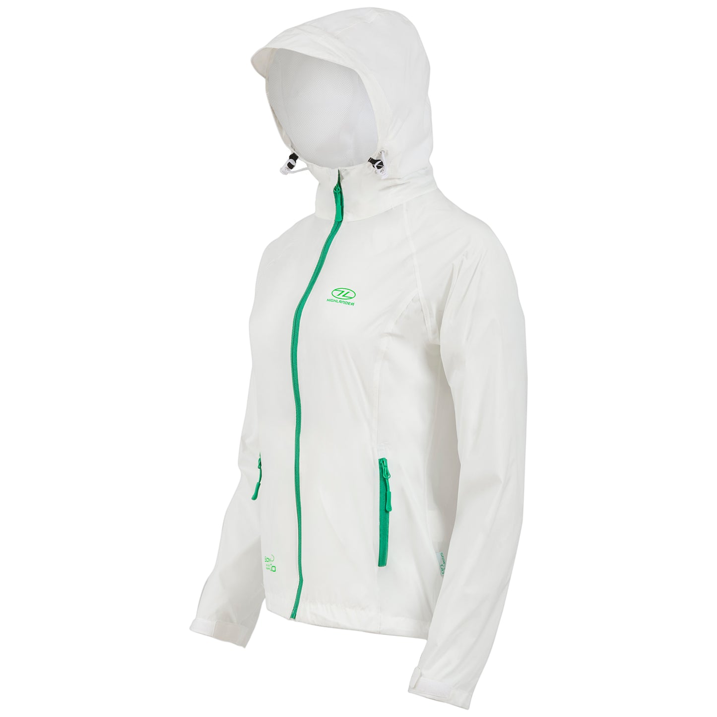 Windbreaker Highlander Stow &amp; Go Pack Away Rain Jacket 6000 mm White S (JAC077L-WE-S)