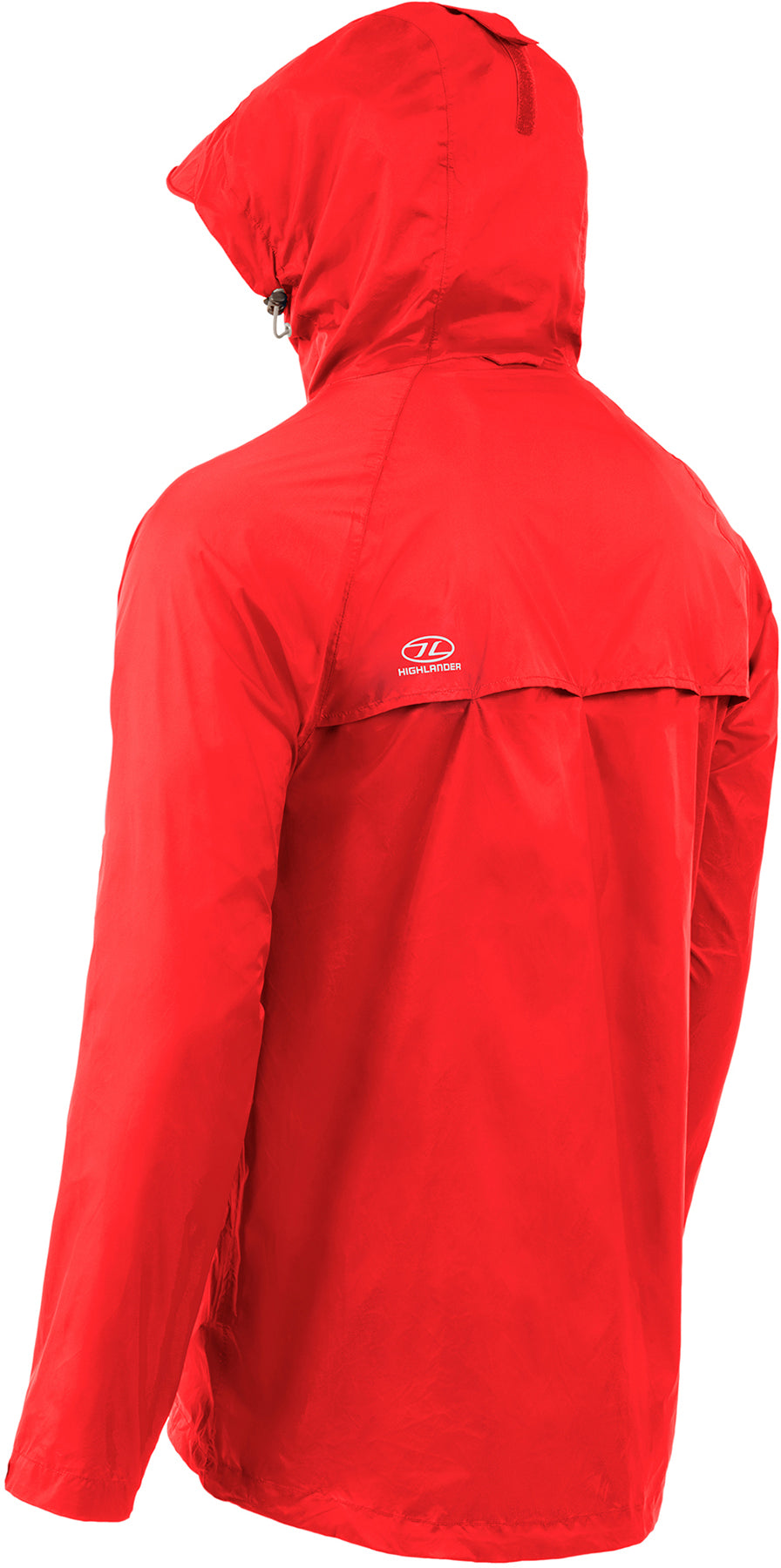 Windbreaker Highlander Stow &amp; Go Pack Away Rain Jacket 6000 mm Red XL (JAC077-RD-XL)